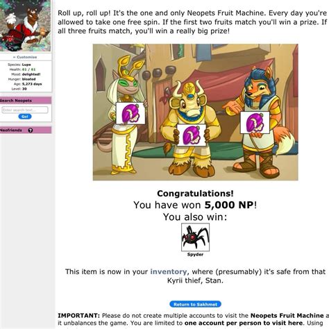 jellyneo fruit machine|Fruit Machine : r/neopets .